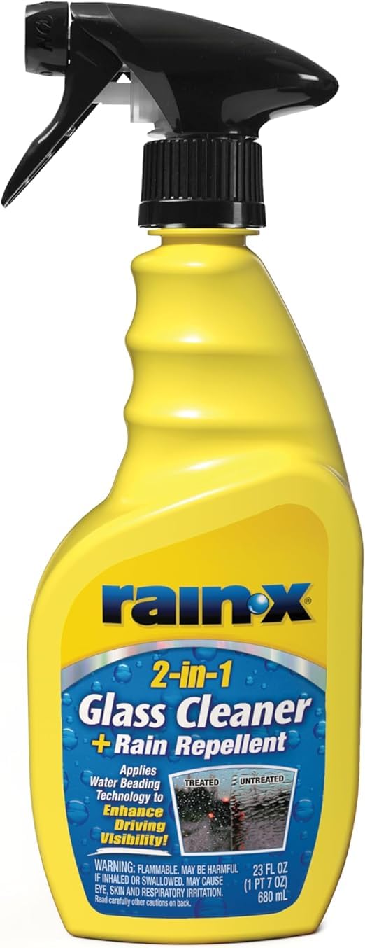 Средство для мытья стекол Rain-X 2 в 1 + водоотталкивающее средство от дождя, 680 мл 5071268 – Простое в применении средство для мытья стекол + водоотталкивающее средство