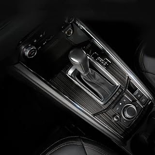 Крышка панели переключения передач Mazda CX-5 серии KF, Декоративная панель переключения консоли, Аксессуары для интерьера, 2 штуки [Черный титан]