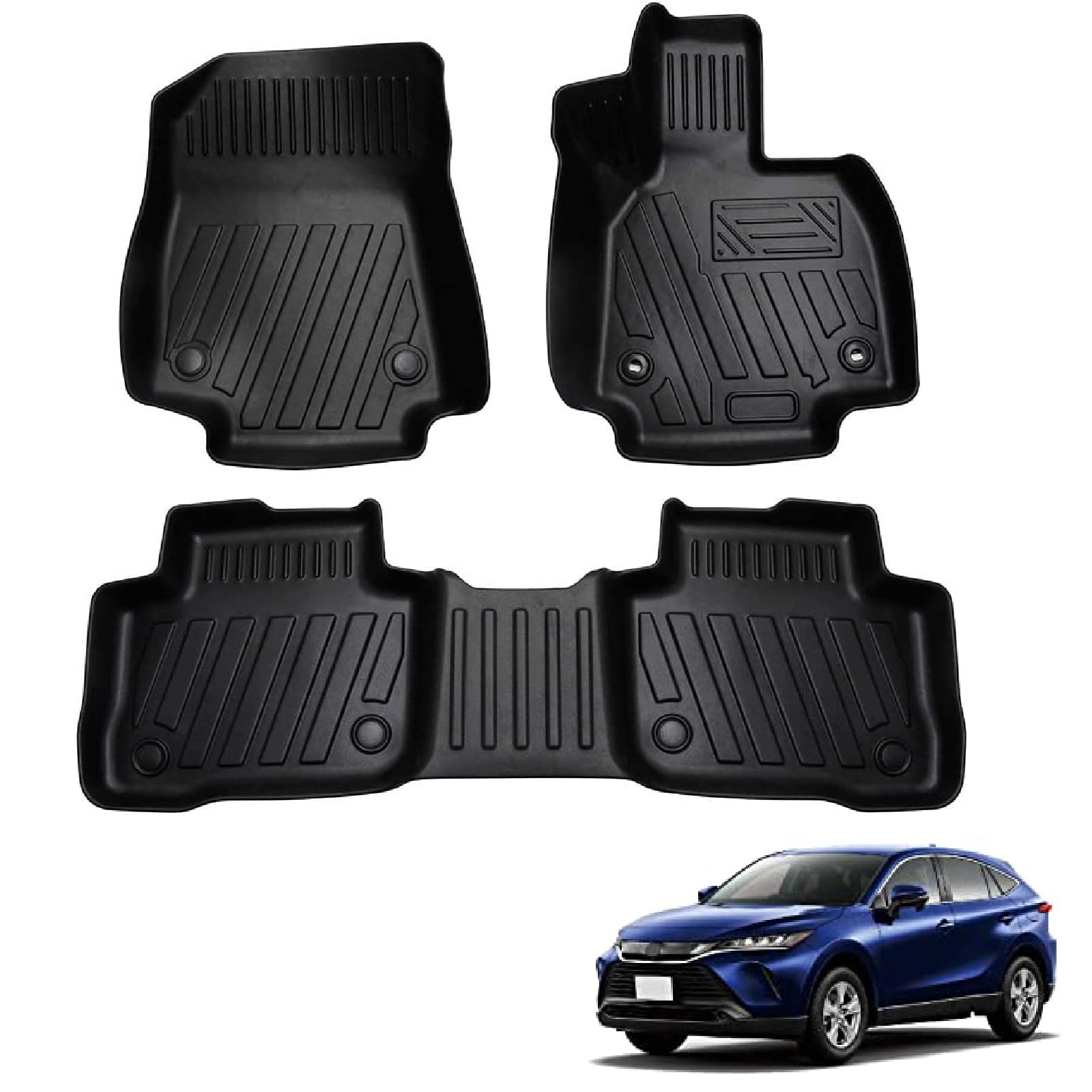 Toyota New HARRIER 80 series 3D коврик для пола Трехмерный коврик для пола HARRIER 80 автомобильный коврик Материал TPE Водонепроницаемые характеристики Устойчивость к 2020/6-