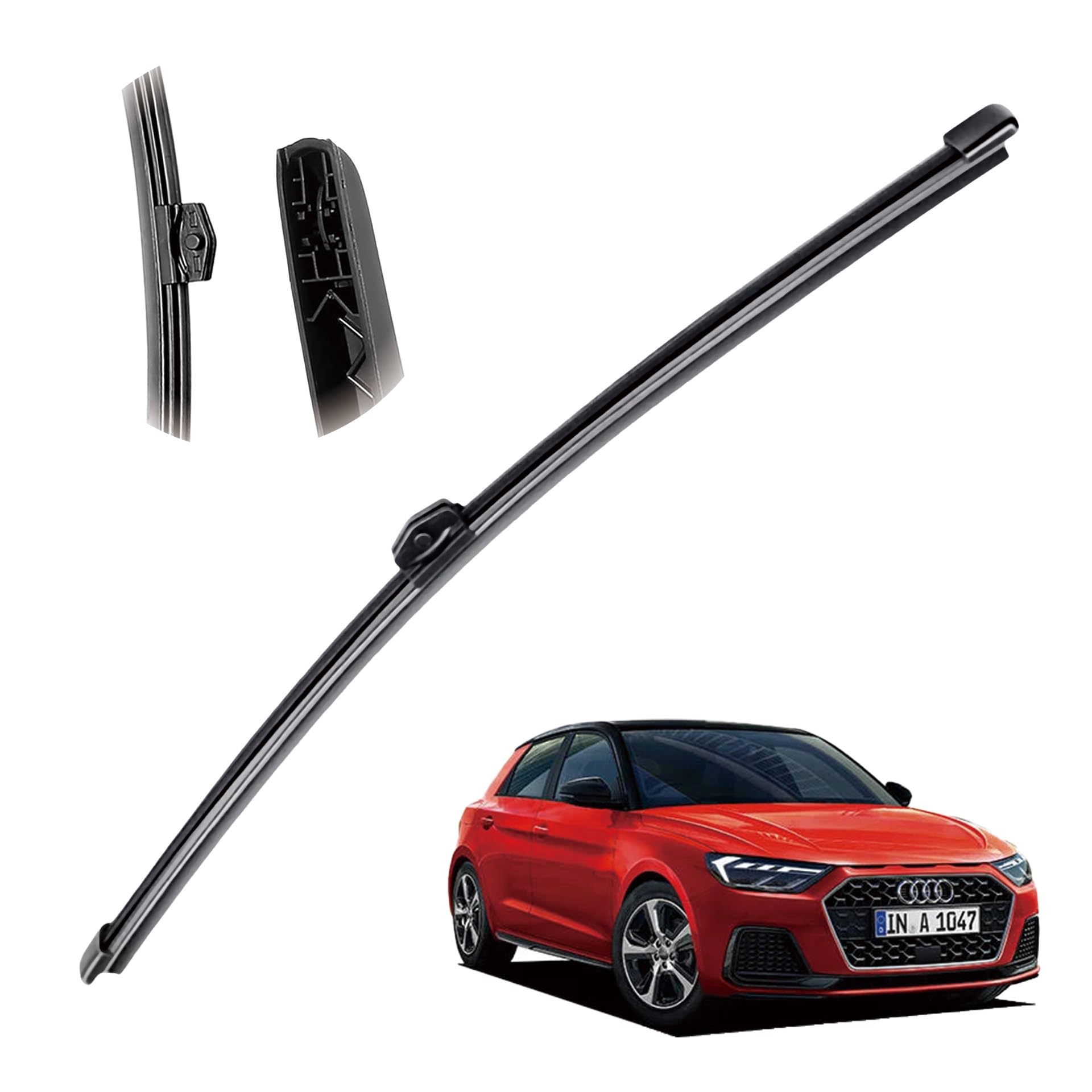 Щетка заднего стеклоочистителя Hoshigawa Boeki auwpb-gb-r01 для спортивной сумки Audi A1 (GB), специально для автомобиля, Высококачественная резина с тефлоновым покрытием
