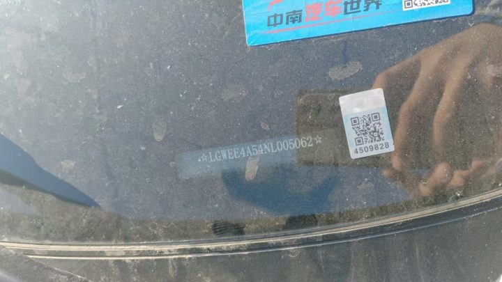 VIN под ветровым стеклом: LGWEE4A54NL005062